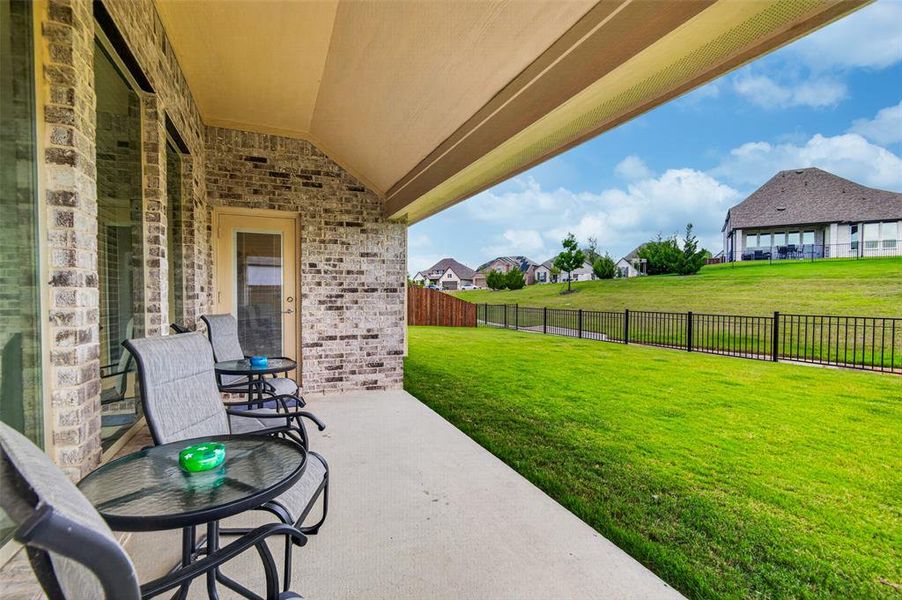 Exterior details and patio area of a home in , Forney (Image 4). Exterior details and patio area of a home in , Forney (Image 4).