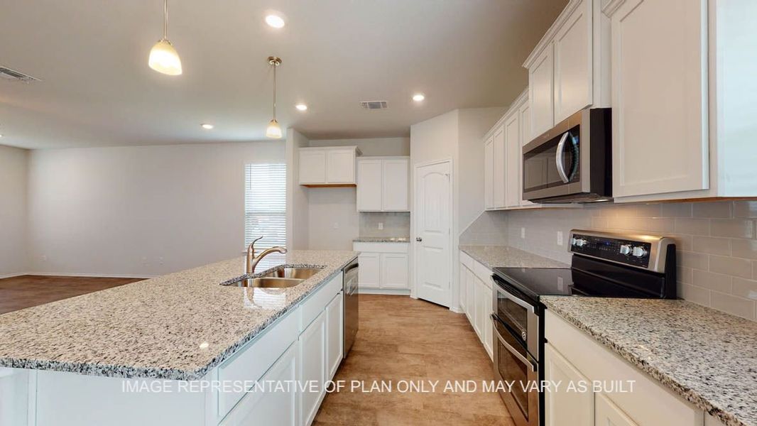 Representative furnished interior of a home built from the Aspen by D.R. Horton in Village at Nolan Heights, Harker Heights (Image 8).