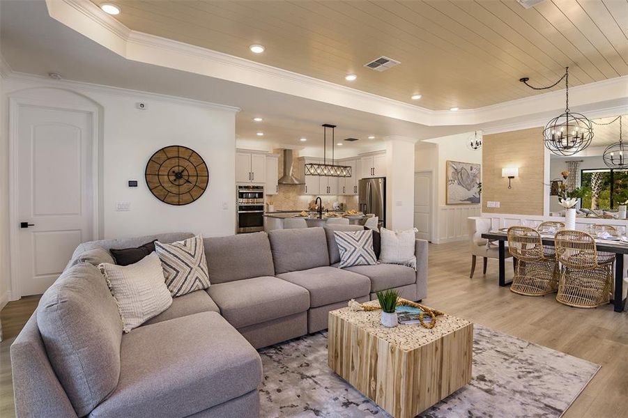 Furnished interior view inside a new home in Hidden Ridge, New Port Richey (Image 9). Furnished interior view inside a new home in Hidden Ridge, New Port Richey (Image 9).