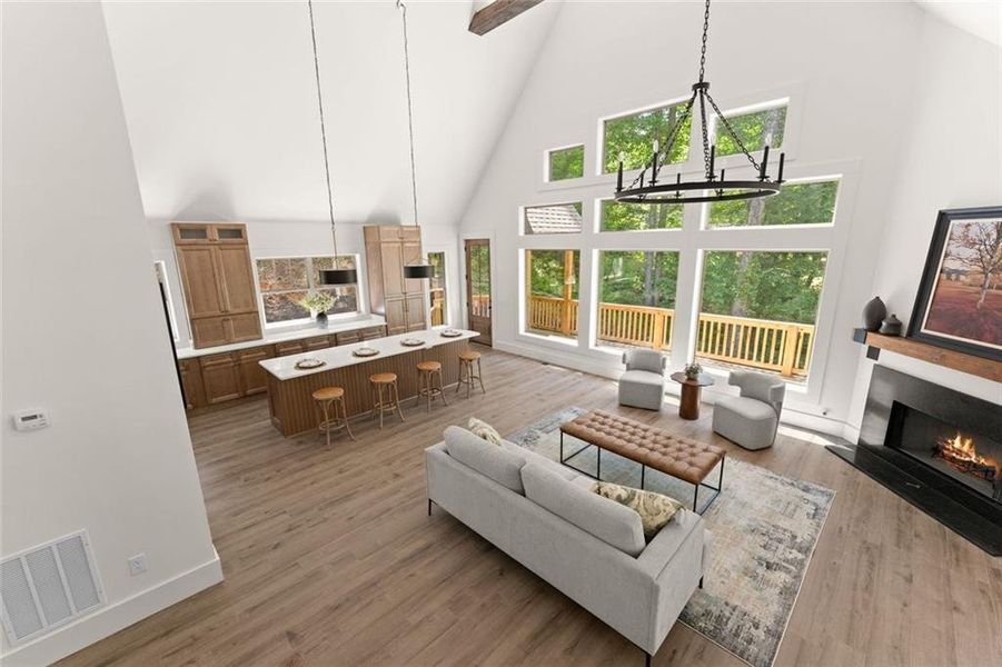 Furnished interior view inside a new home in , Dawsonville (Image 17). Furnished interior view inside a new home in , Dawsonville (Image 17).