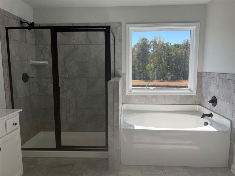 Furnished interior view inside a new home in Crofton Place Enclave, Snellville (Image 4).