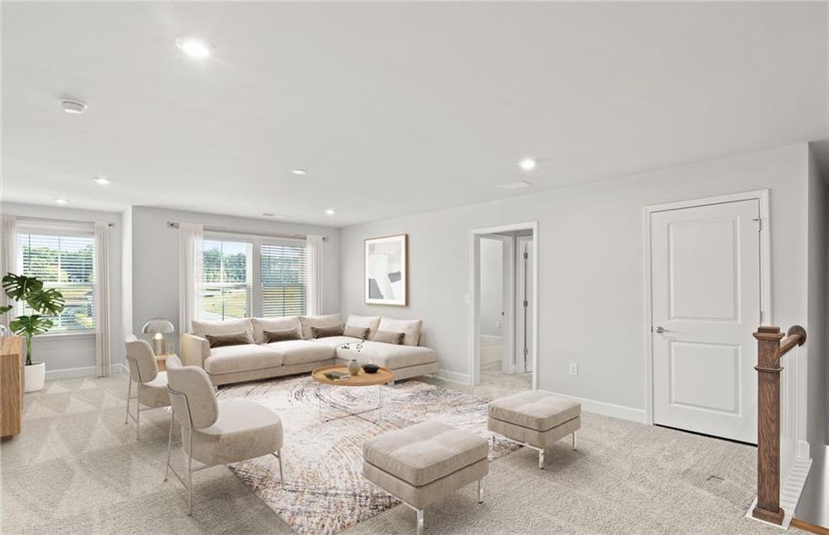 Furnished interior view inside a new home in Hamilton Place, Cartersville (Image 10). Furnished interior view inside a new home in Hamilton Place, Cartersville (Image 10).