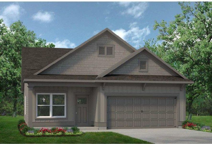 Front exterior of a new home in Summerfield Place, Carrollton, GA, highlighting curb appeal (Image 1). Front exterior of a new home in Summerfield Place, Carrollton, GA, highlighting curb appeal (Image 1).