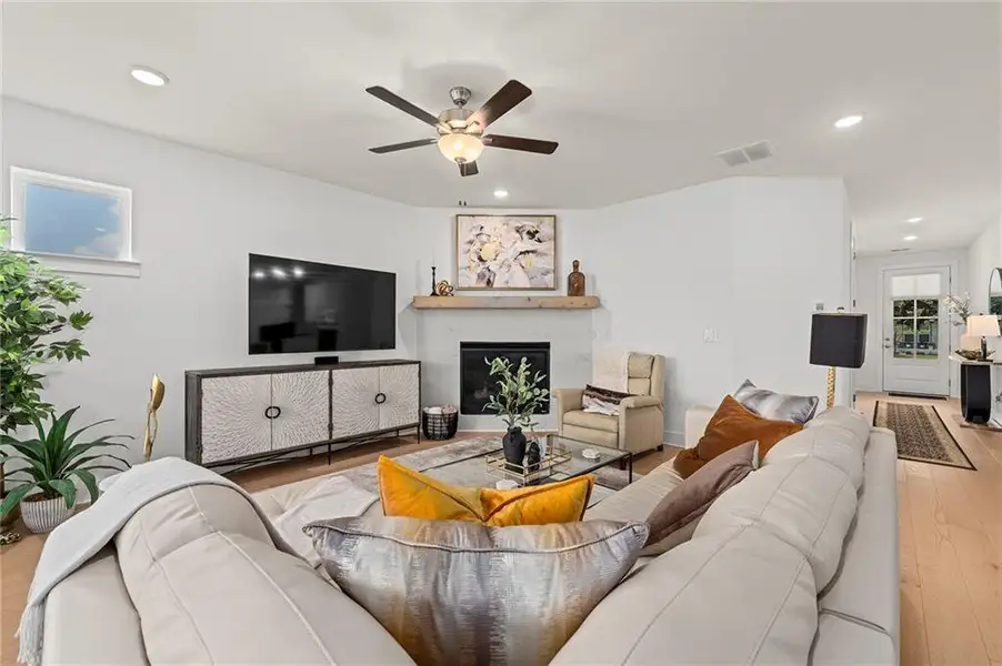 Furnished interior view inside a new home in Crescent Pointe at Great Sky, Canton (Image 19).