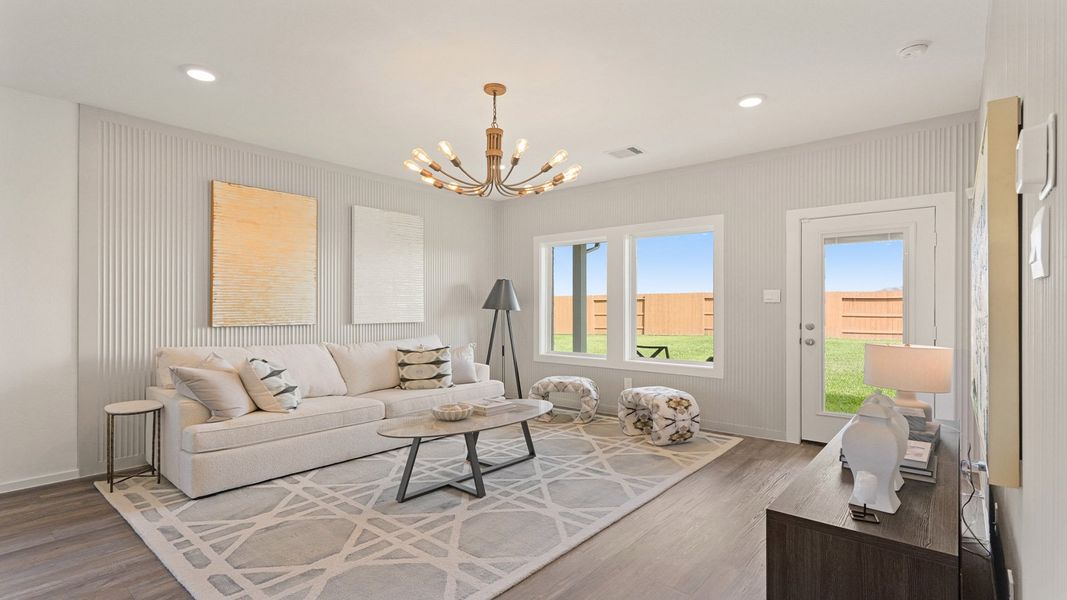 Furnished interior view inside a new home in Cypress Green, Tomball (Image 12).