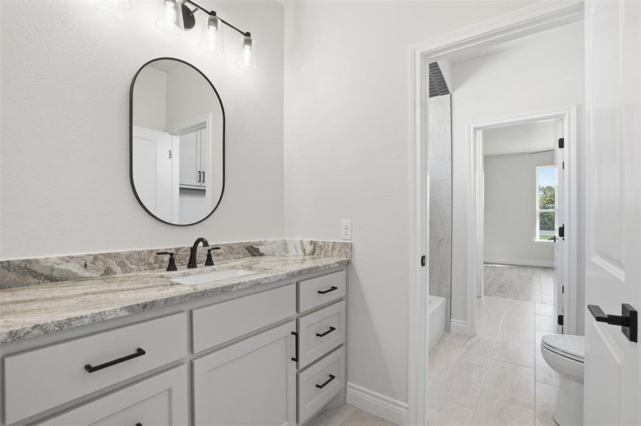Furnished interior view inside a new home in , Granbury (Image 12).