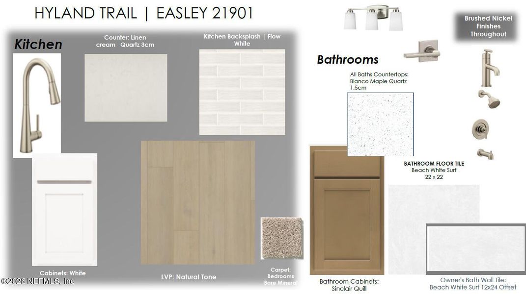 Sample of building materials used in homes in Hyland Trail, Green Cove Springs (Image 19).