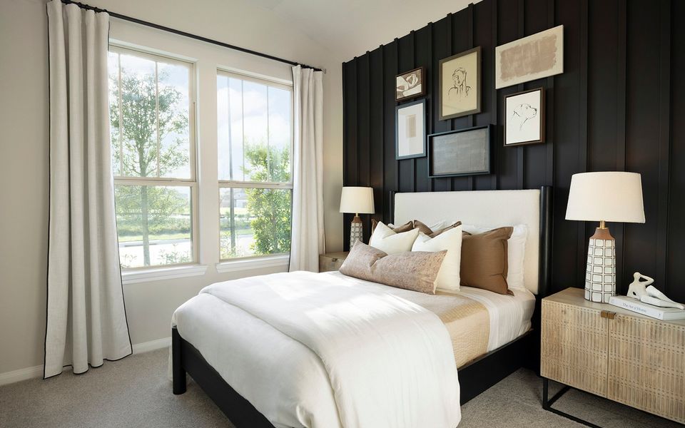 Representative furnished interior of a home built from the Lantana by Brookfield Residential in Elyson, Katy (Image 4).