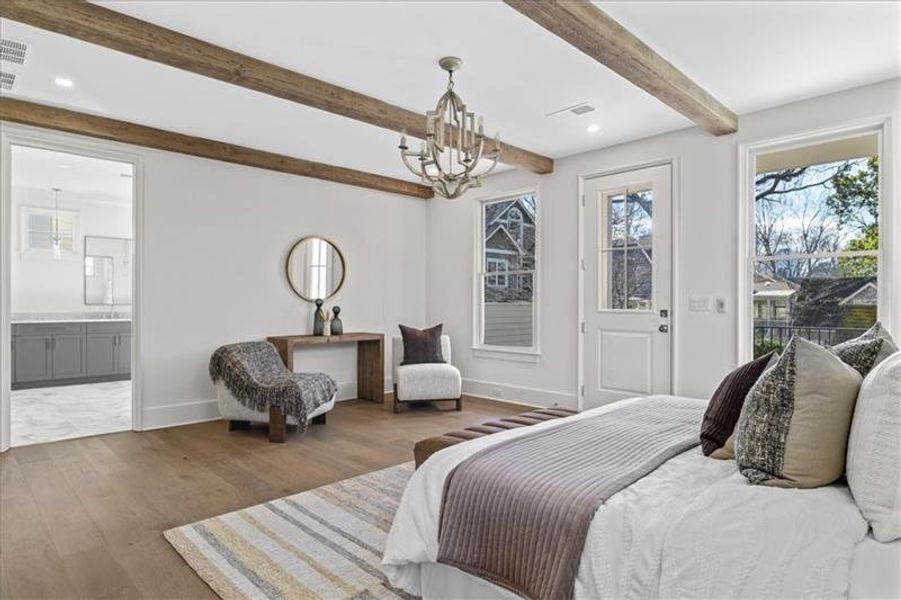 Furnished interior view inside a new home in , Atlanta (Image 3).