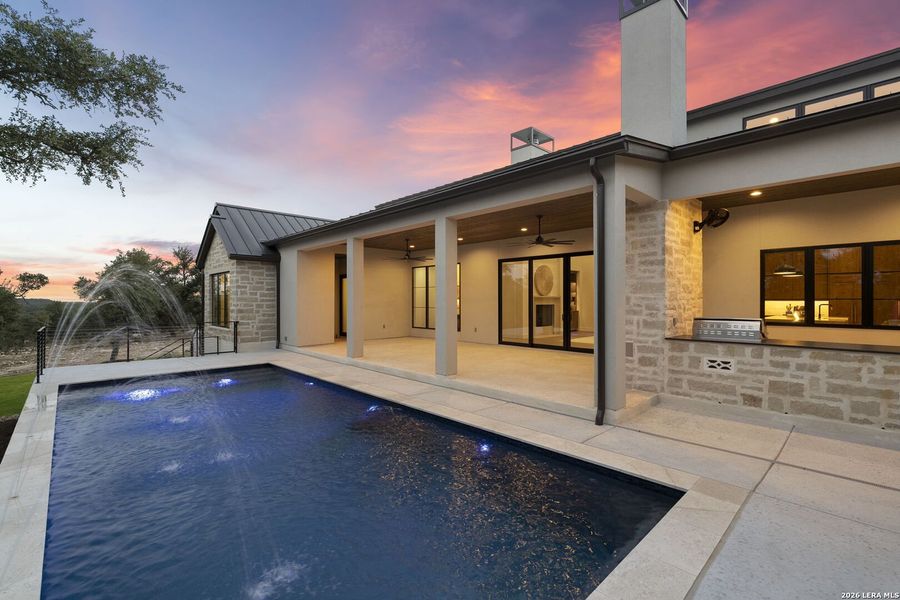 Exterior details and patio area of a home in , Spring Branch (Image 4).