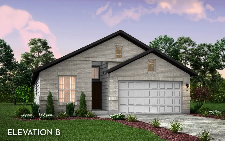 Representative exterior photo of a completed home built from the Montauk by CastleRock Communities in Hughes Landing, Dickinson, TX (Image 2).