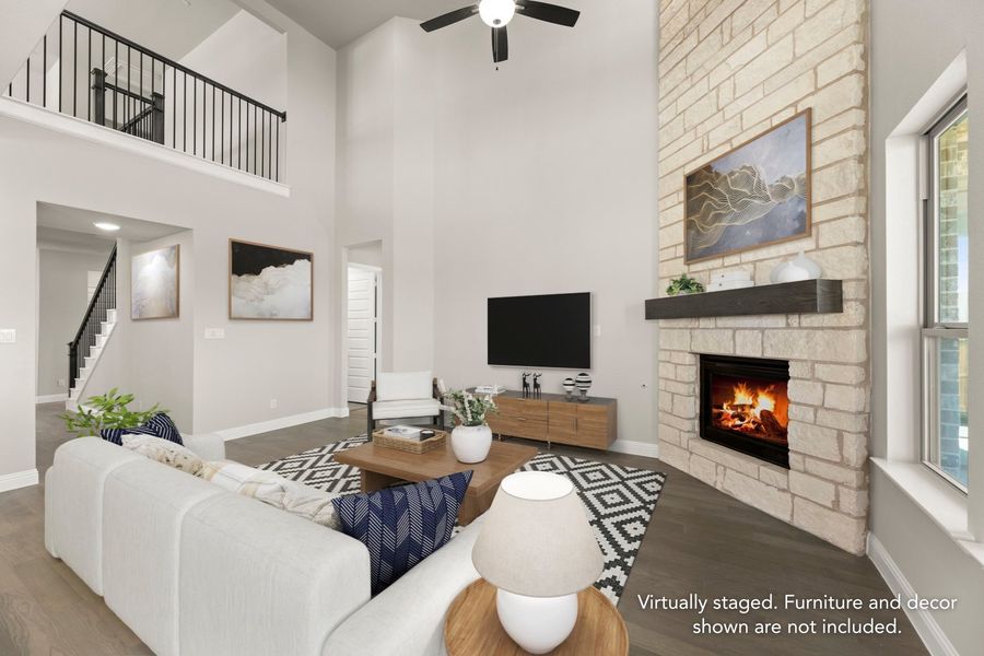 Furnished interior view inside a new home in Providence Cove, McKinney (Image 8).