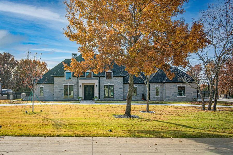 We had the photos taken in the fall to highlight this gorgeous wooded lot