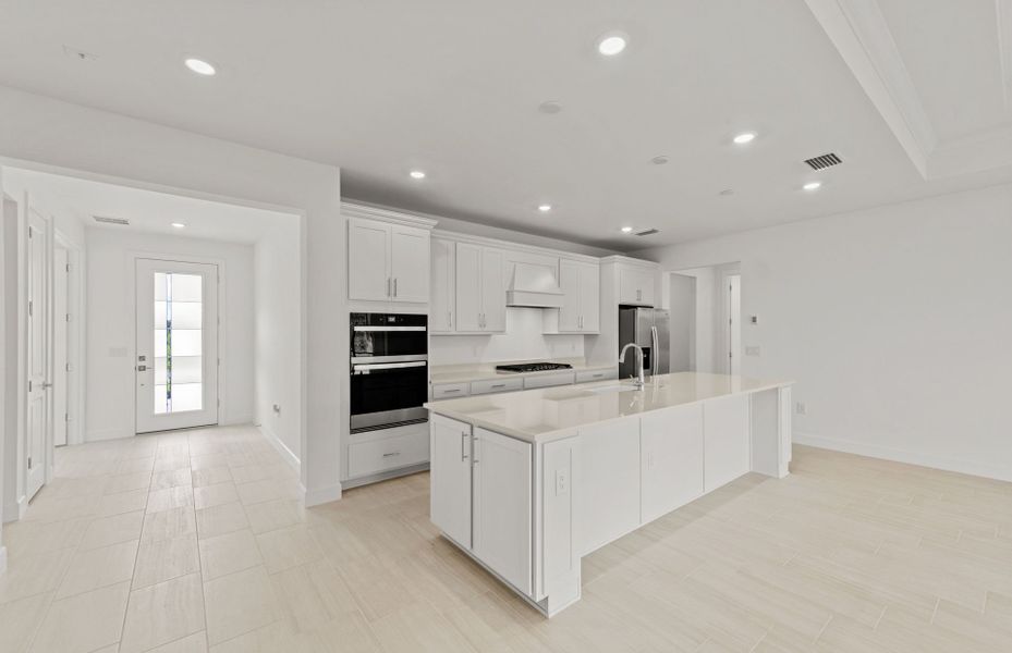 Furnished interior view inside a new home in Del Webb Oak Creek, North Fort Myers (Image 7).