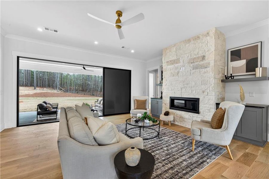Furnished interior view inside a new home in , White Plains (Image 12).