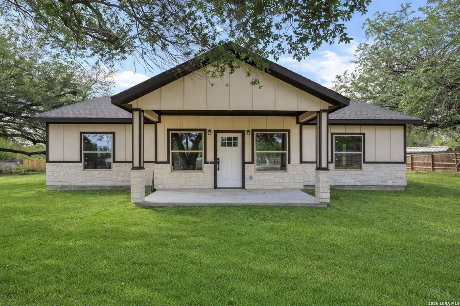 Exterior details and patio area of a home in , Elmendorf (Image 24). Exterior details and patio area of a home in , Elmendorf (Image 24).