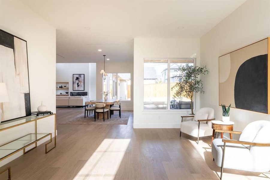 Furnished interior view inside a new home in , Dallas (Image 11). Furnished interior view inside a new home in , Dallas (Image 11).