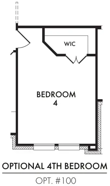 Bedroom 4 (eliminates Dining Room)