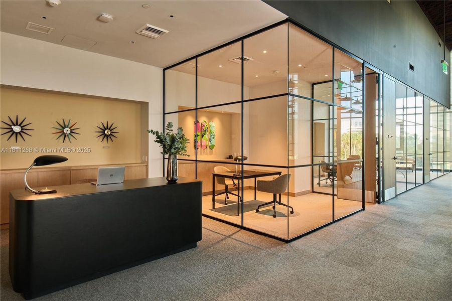 Furnished interior view inside a new home in Five Park, Miami Beach (Image 4).