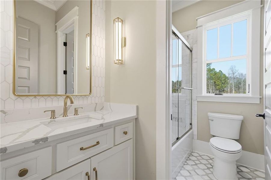 Furnished interior view inside a new home in , White (Image 17). Furnished interior view inside a new home in , White (Image 17).