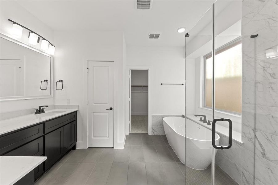 Furnished interior view inside a new home in Trails at Cottonwood Creek, Rowlett (Image 7).