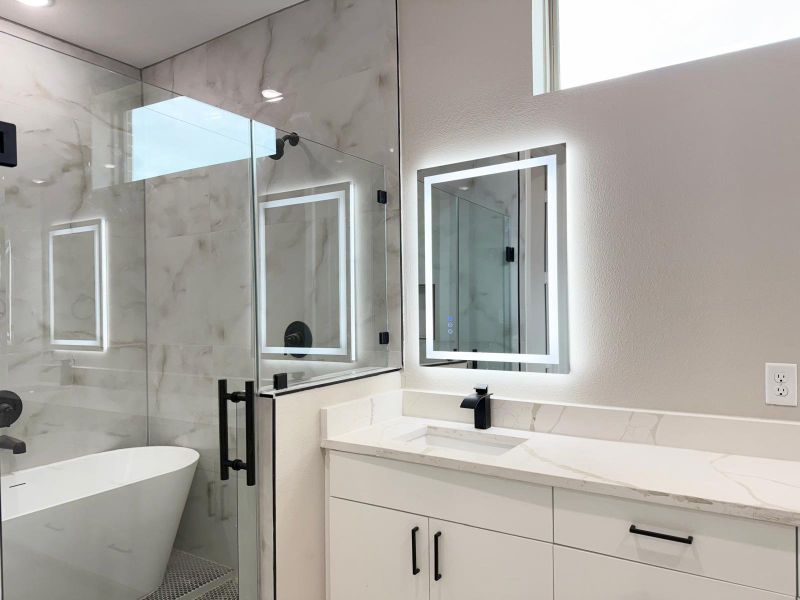 Furnished interior view inside a new home in , Spring (Image 6).