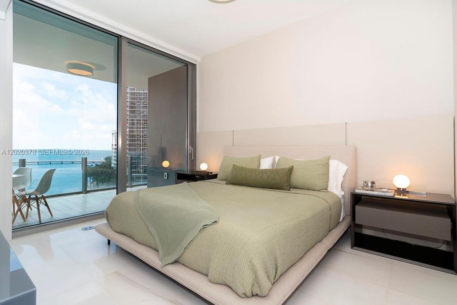 Furnished interior view inside a new home in , Miami (Image 29).
