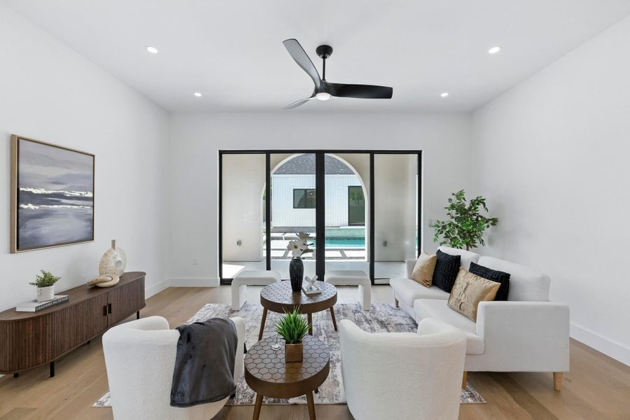 Furnished interior view inside a new home in , Austin (Image 4). Furnished interior view inside a new home in , Austin (Image 4).