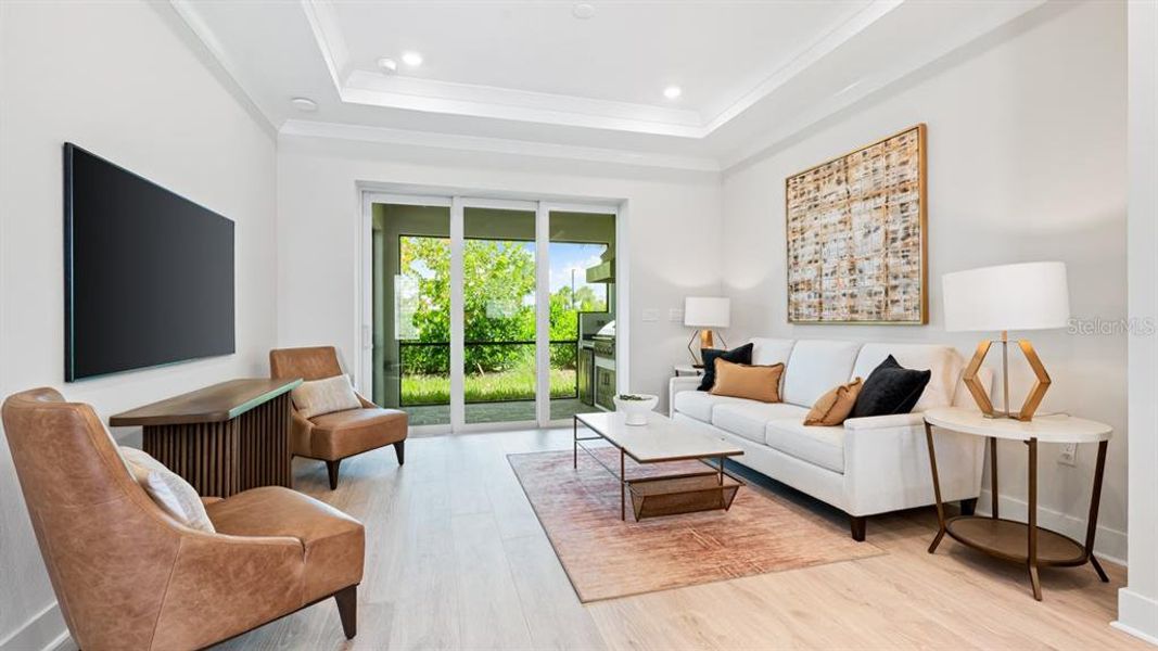 Furnished interior view inside a new home in Esplanade at Azario Lakewood Ranch, Lakewood Ranch (Image 27).