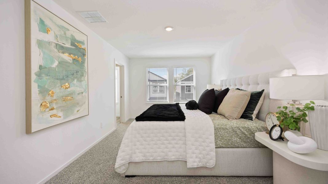 Furnished interior view inside a new home in Mansfield Estates, Houston (Image 7).