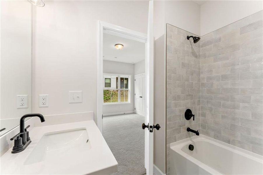 Furnished interior view inside a new home in Townes at South Main, Kennesaw (Image 11).