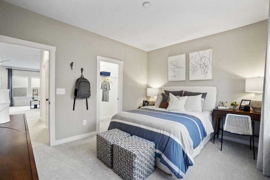 Representative furnished interior of a home built from the Pembrooke by Taylor Morrison in Esplanade at Northgate, Indian Trail (Image 17).
