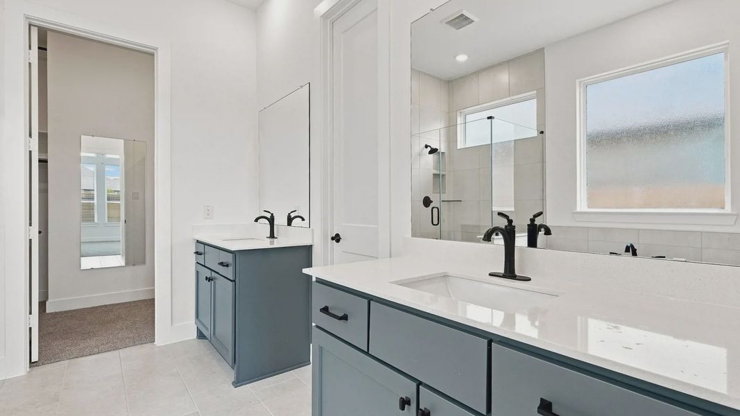 Furnished interior view inside a new home in Elyson 50's, Katy (Image 12).