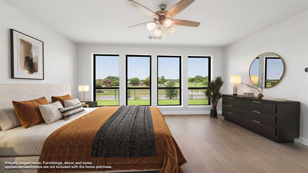 Furnished interior view inside a new home in Terraces 82'/100', Rockwall (Image 13).