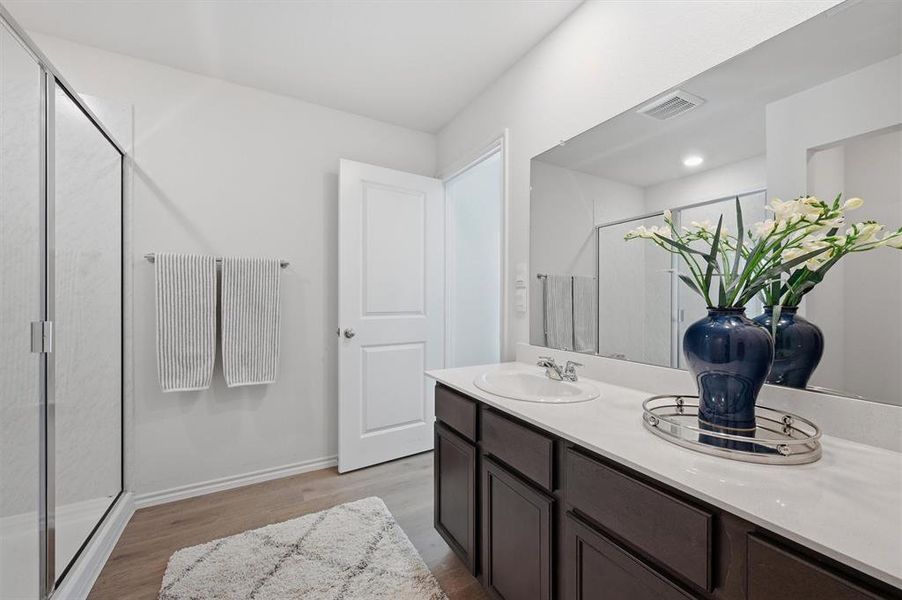 Furnished interior view inside a new home in Three Oaks, Sherman (Image 29).