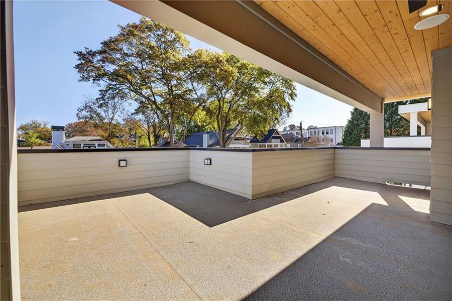 Exterior details and patio area of a home in , Atlanta (Image 26).