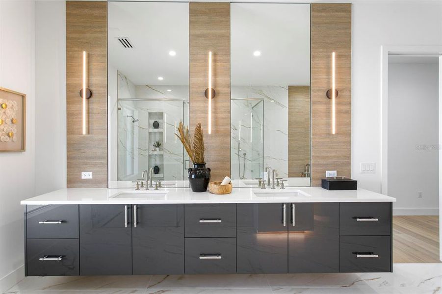 Furnished interior view inside a new home in , Tampa (Image 16).