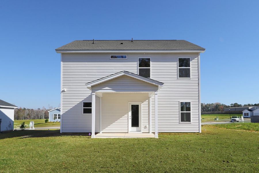 Exterior details and patio area of a home in Jordan Grove, Conway (Image 18).