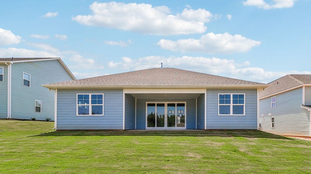 Exterior details and patio area of a home in Shell Pointe, Gilbert (Image 4).