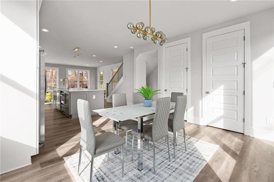 Furnished interior view inside a new home in , Atlanta (Image 34).