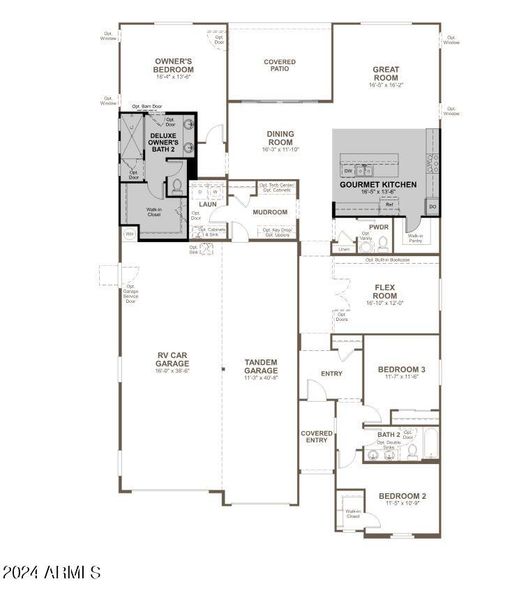 Deacon Left Garage Measurements 3 beds