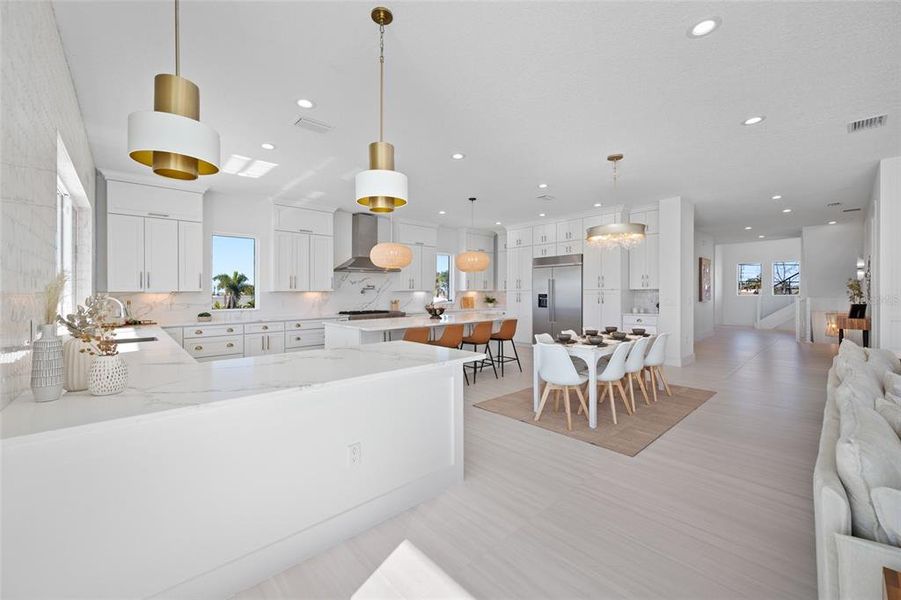 Furnished interior view inside a new home in , Treasure Island (Image 32).