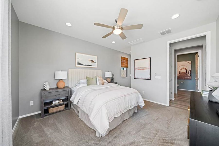 Representative furnished interior of a home built from the Powell by Taylor Morrison in Ovation at Meridian 55+, Queen Creek (Image 26). Representative furnished interior of a home built from the Powell by Taylor Morrison in Ovation at Meridian 55+, Queen Creek (Image 26).