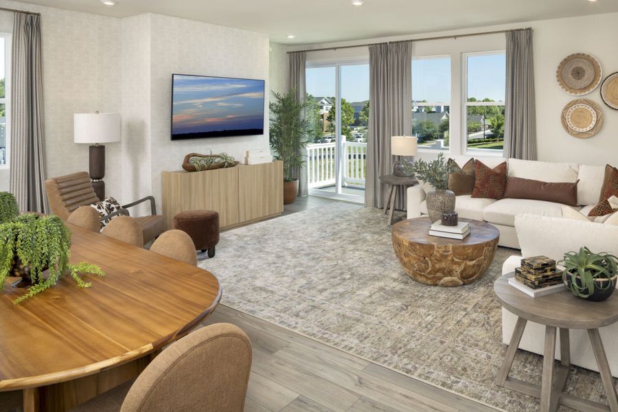 Furnished interior view inside a new home in Bratton Pointe, Rock Hill (Image 3).