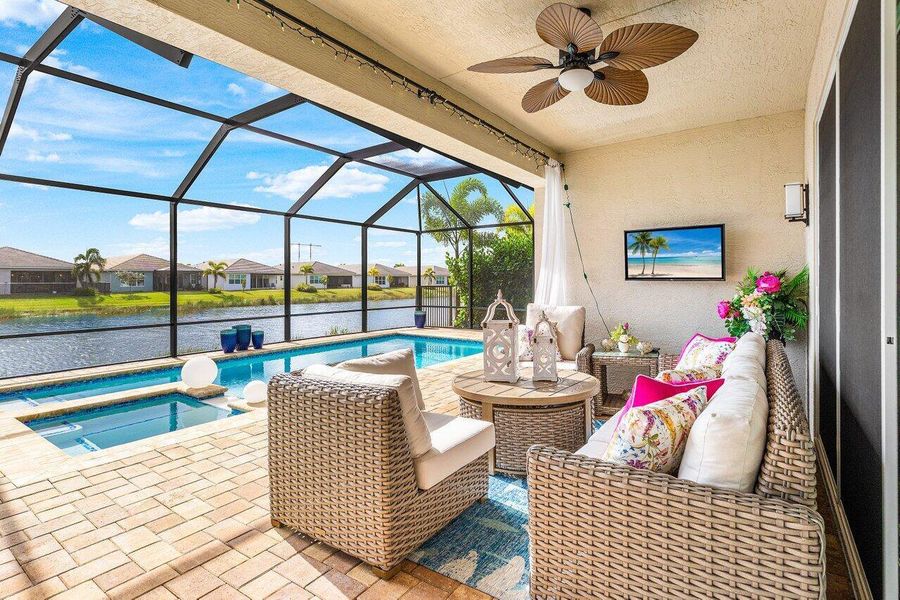 Exterior details and patio area of a home in , Port St. Lucie (Image 25). Exterior details and patio area of a home in , Port St. Lucie (Image 25).