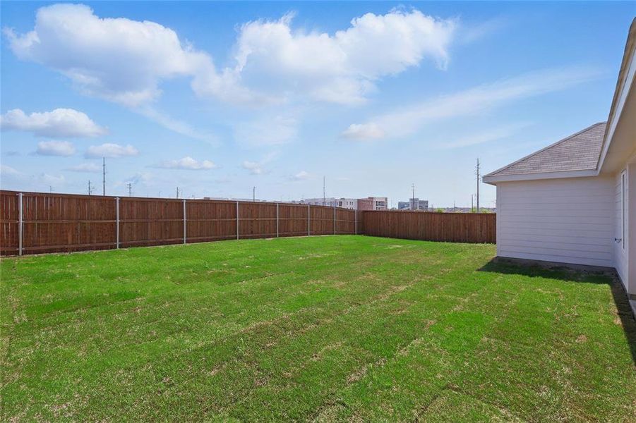 View of yard with a fenced backyard View of yard with a fenced backyard