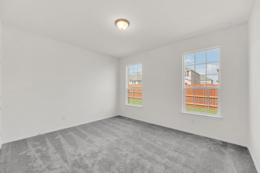 Spacious, unfurnished interior of a new home in Salerno - Classic Collection, Round Rock (Image 24). Spacious, unfurnished interior of a new home in Salerno - Classic Collection, Round Rock (Image 24).