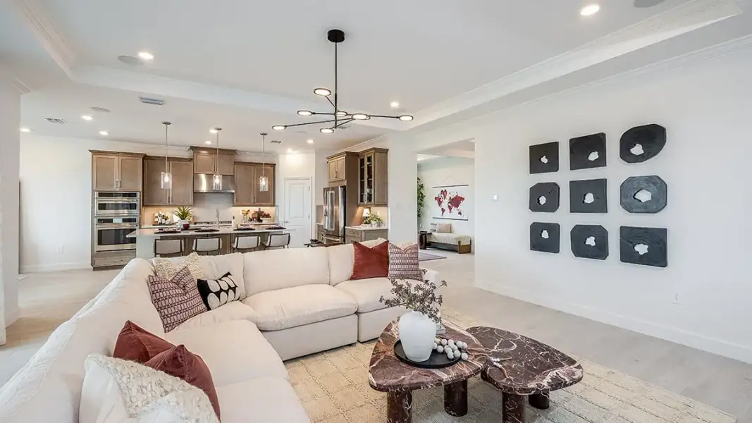 Representative furnished interior of a home built from the Bainbridge by Taylor Morrison in Azure at Solaeris, Port St. Lucie (Image 7).