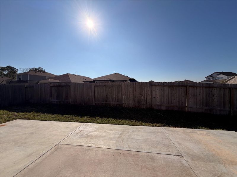 Exterior details and patio area of a home in Liberty Collection at Granger Pines, Conroe (Image 3). Exterior details and patio area of a home in Liberty Collection at Granger Pines, Conroe (Image 3).
