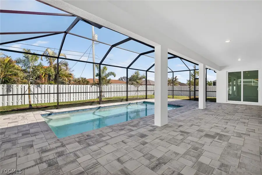 Exterior details and patio area of a home in Cape Coral, Cape Coral (Image 3).